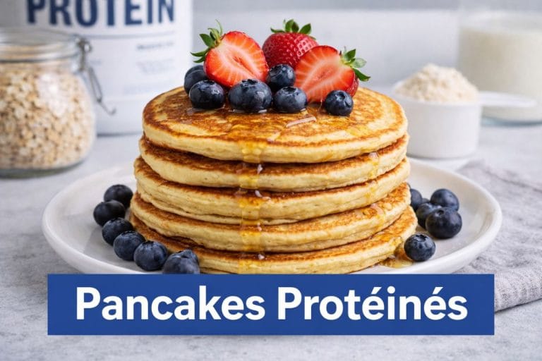 Recette pancakes protéine : la base + 3 variantes fitness